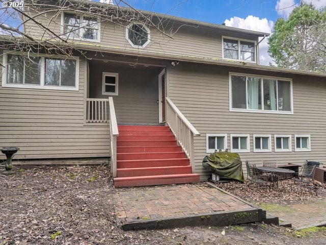 back of house featuring a patio area