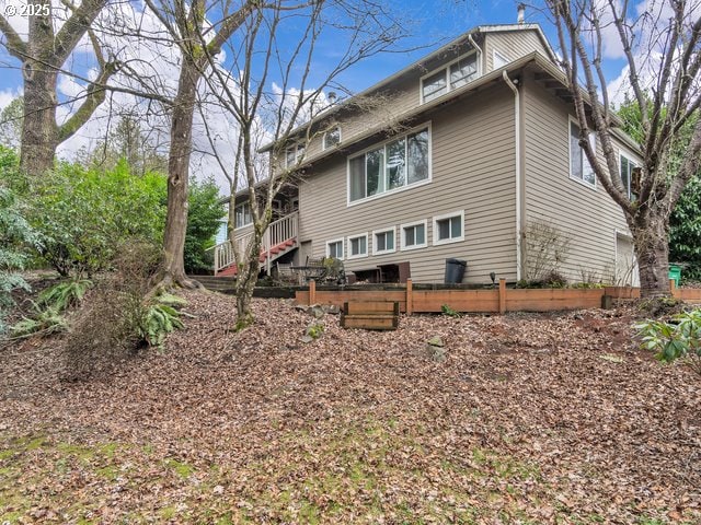 view of rear view of property