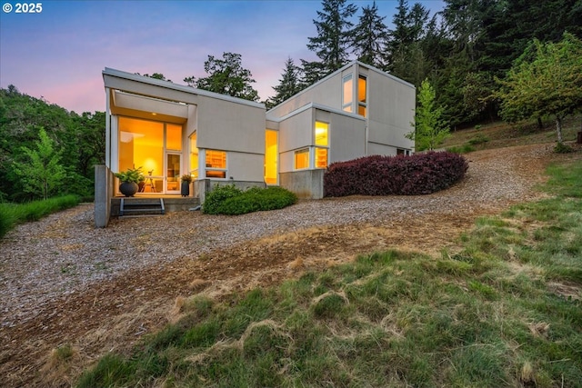 13440 SW Mccabe Chapel Rd, Mcminnville, OR 97128 - view of back of house at dusk