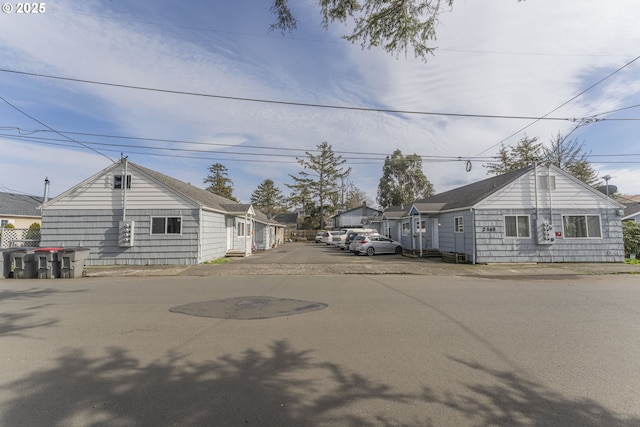 view of front of property featuring uncovered parking