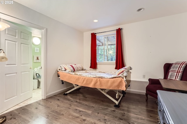 16500 SW Satterberg Rd, Beaverton, OR 97007 - bedroom with wood finished floors, baseboards, and recessed lighting