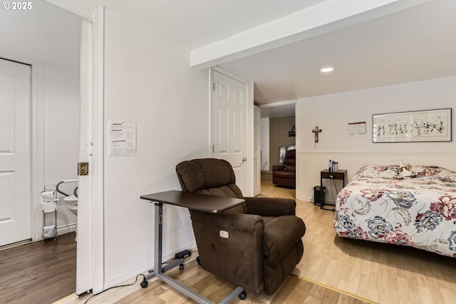 16500 SW Satterberg Rd, Beaverton, OR 97007 - bedroom with wood finished floors, recessed lighting, and baseboards