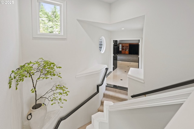 view of staircase