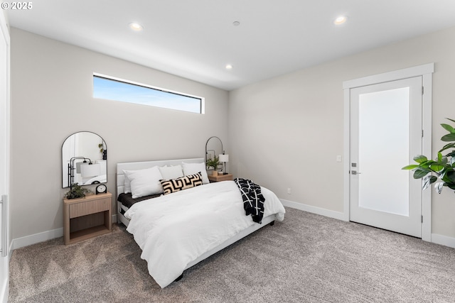 565 W U St, Washougal, WA 98671 - bedroom with baseboards, carpet, and recessed lighting