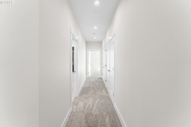 565 W U St, Washougal, WA 98671 - hall with recessed lighting, carpet flooring, and baseboards