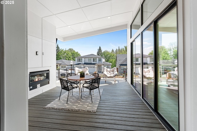 565 W U St, Washougal, WA 98671 - deck with a residential view and outdoor dining area