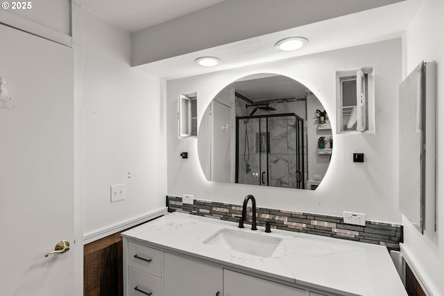 32505 Viewcrest Dr, Warren, OR 97053 - full bathroom with a shower stall and vanity
