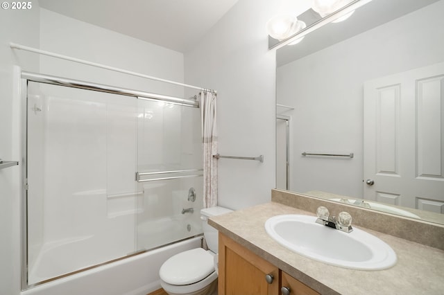 1108 S Holladay Dr Unit 24, Seaside, OR 97138 - bathroom with vanity and bath / shower combo with glass door