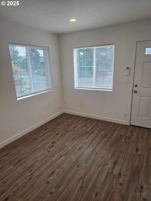 3461 Concord St, Eugene, OR 97402 - foyer featuring healthy amount of natural light, dark wood-style flooring, and recessed lighting