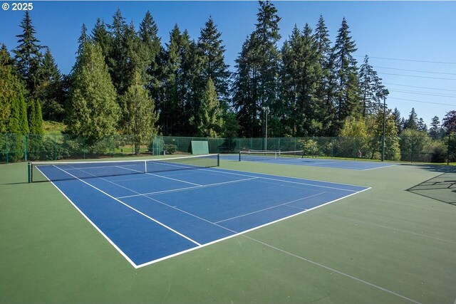 11255 SW Chickadee Ter, Beaverton, OR 97007 - view of tennis court featuring fence and community basketball court