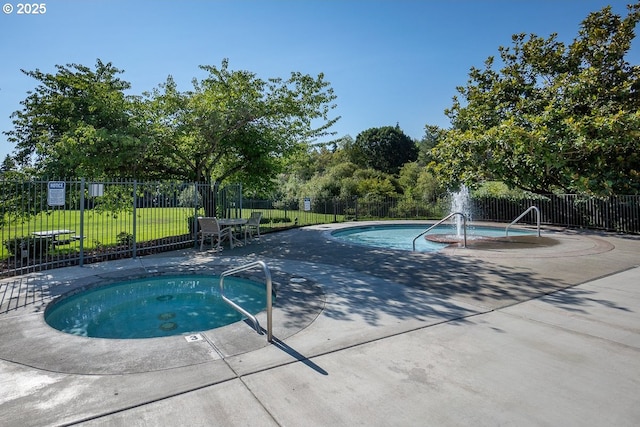 11255 SW Chickadee Ter, Beaverton, OR 97007 - view of swimming pool with a community hot tub and a patio