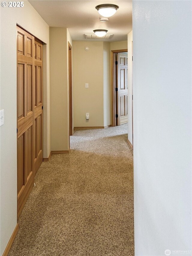 510 Oregon Ave N, Long Beach, WA 98631 - hallway with baseboards and carpet