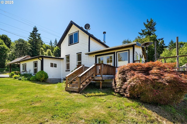 3412 NE 399th St, La Center, WA 98629 - back of property with a yard