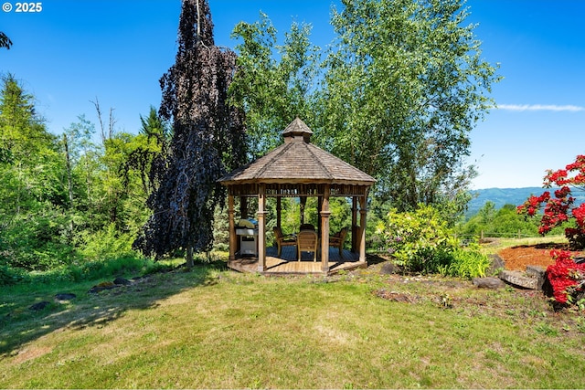 3412 NE 399th St, La Center, WA 98629 - view of green lawn with a gazebo
