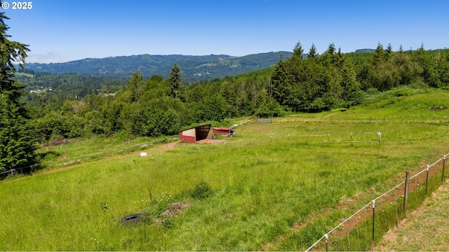 3412 NE 399th St, La Center, WA 98629 - view of mountain background featuring rural landscape and a heavily wooded area