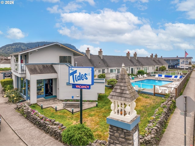 2316 Beach Dr Unit 163, Seaside, OR 97138 - community pool with a mountain view and a residential view