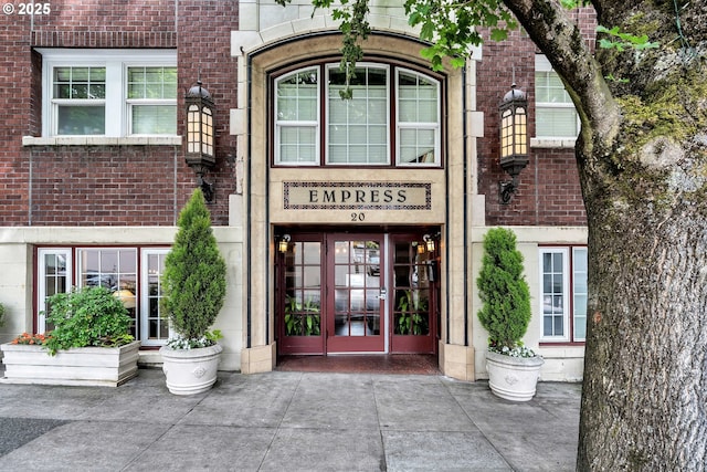 20 NW 16th Ave Unit 4, Portland, OR 97209 - entrance to property with brick siding and french doors
