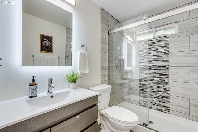 3711 N Alaska Pl, Portland, OR 97217 - full bath with toilet, a shower stall, and vanity