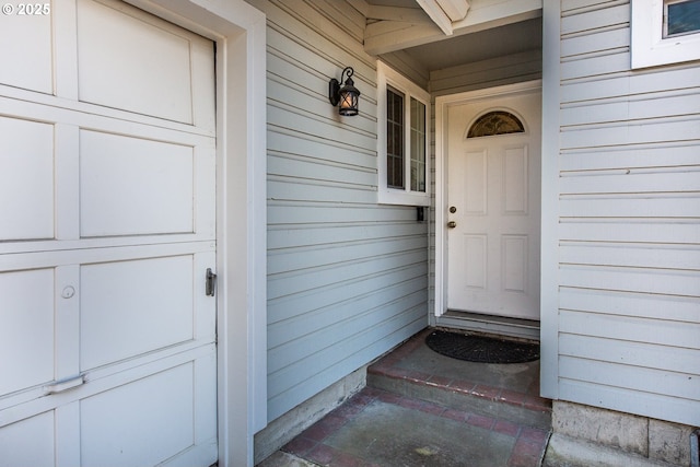 view of exterior entry