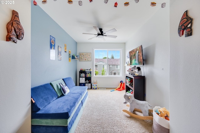 15506 NE 72nd Way, Vancouver, WA 98682 - living room with carpet floors and ceiling fan