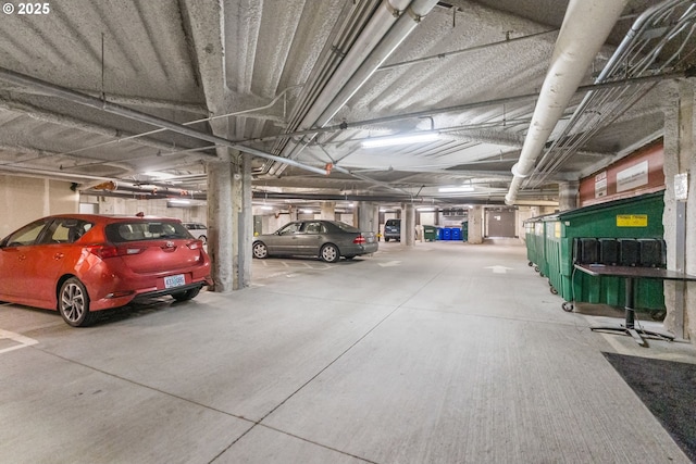 view of parking deck