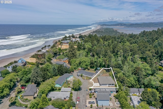 7320 Tanglewood Ave, Gleneden Beach, OR 97388 - aerial view of property's location with unending shoreline