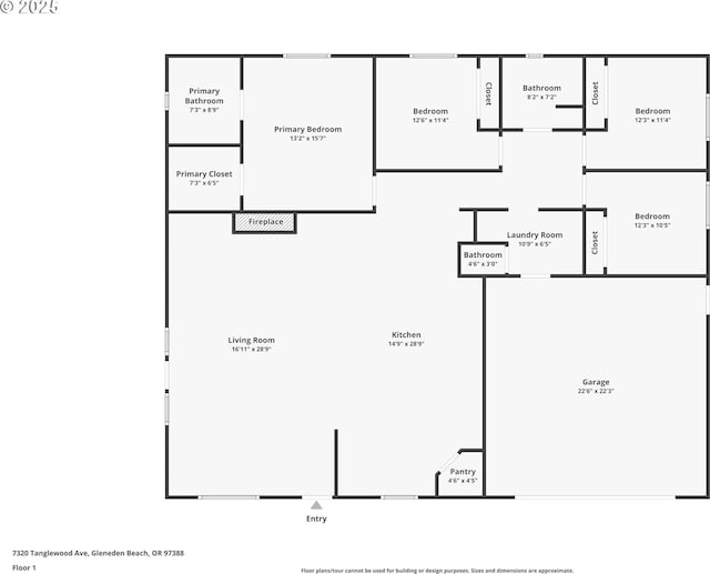 7320 Tanglewood Ave, Gleneden Beach, OR 97388 - view of floor plan / room layout