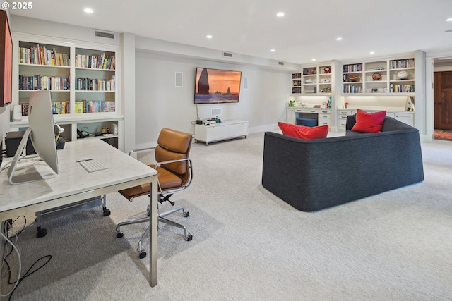 17900 Crestline Dr, Lake Oswego, OR 97034 - carpeted office space with recessed lighting and baseboards