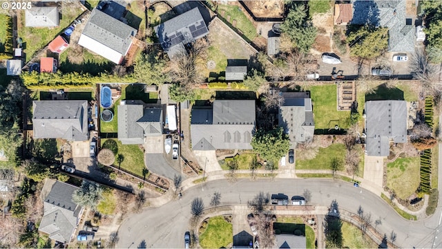 birds eye view of property featuring a residential view