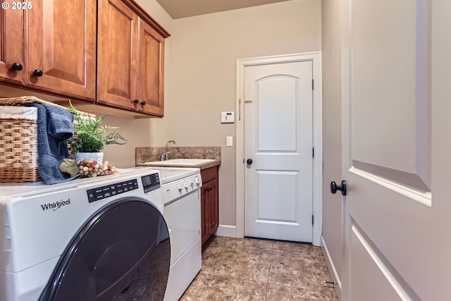 3881 SW Eleven Mile Ave, Gresham, OR 97080 - laundry area with cabinet space and separate washer and dryer