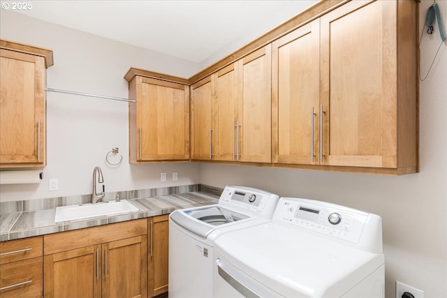 32092 SW Willamette Way E, Wilsonville, OR 97070 - washroom featuring cabinet space and washer and clothes dryer