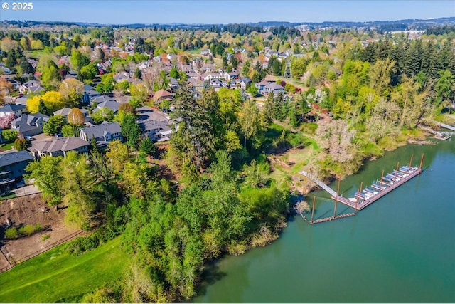 32092 SW Willamette Way E, Wilsonville, OR 97070 - aerial view of property and surrounding area with a nearby body of water and nearby suburban area