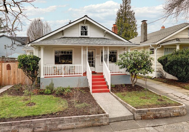 bungalow-style house with a porch