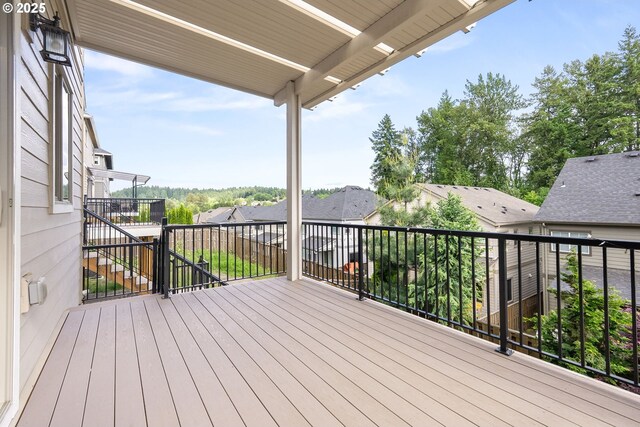 16944 SW Birdsong St, Beaverton, OR 97007 - wooden deck featuring a residential view