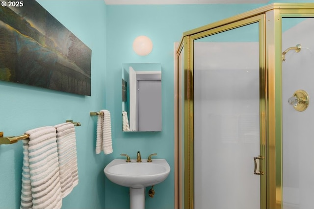 530 N Hayden Bay Dr, Portland, OR 97217 - bathroom with a shower stall and a sink