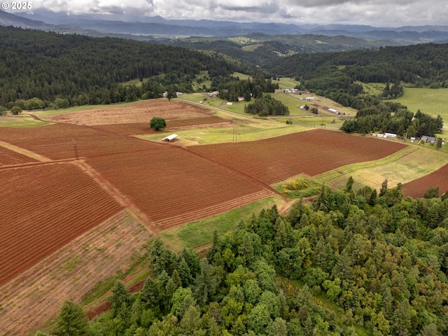 1066 Red Hill Rd, Oakland, OR 97462 - overview of rural landscape featuring mountains and extensive farmland