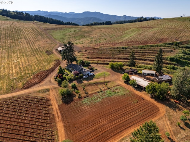 1066 Red Hill Rd, Oakland, OR 97462 - view of property location featuring rural landscape, farmland, and mountains