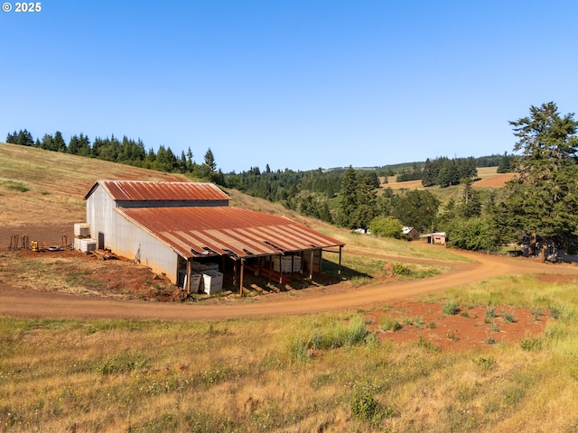 1066 Red Hill Rd, Oakland, OR 97462 - view of pole building featuring a rural view