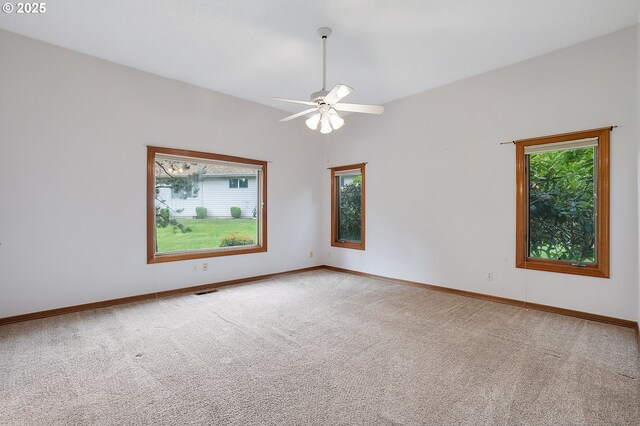 32680 SW Lake Point Ct, Wilsonville, OR 97070 - empty room with carpet floors, ceiling fan, and baseboards