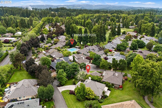 32680 SW Lake Point Ct, Wilsonville, OR 97070 - aerial view of property and surrounding area featuring nearby suburban area