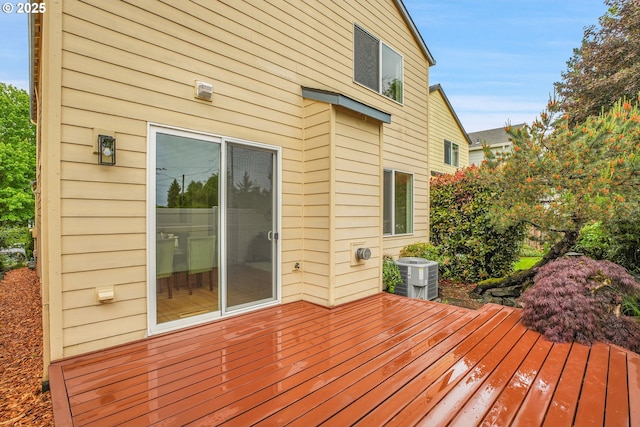 697 NW Rubus Ln, Hillsboro, OR 97124 - wooden terrace featuring central air condition unit