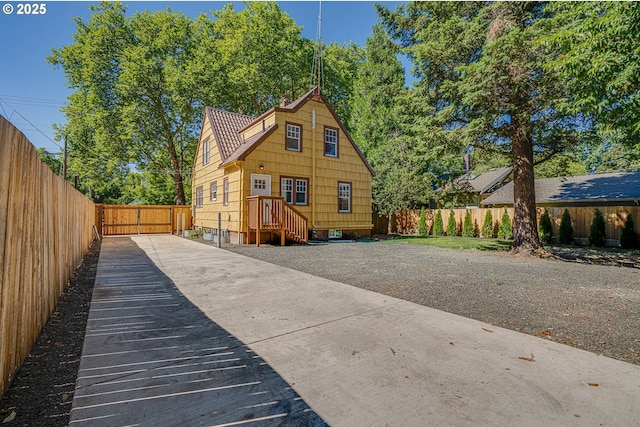 view of rear view of property