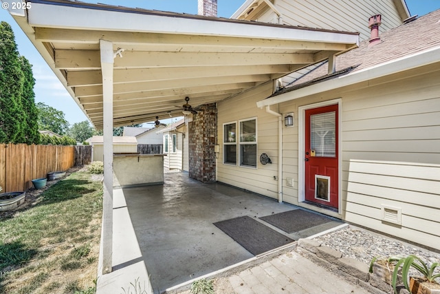 1255 NE 17th Ave, Hillsboro, OR 97124 - view of patio featuring ceiling fan