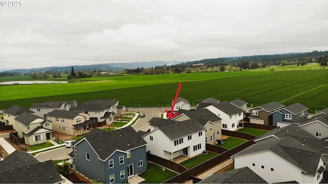 birds eye view of property featuring a residential view