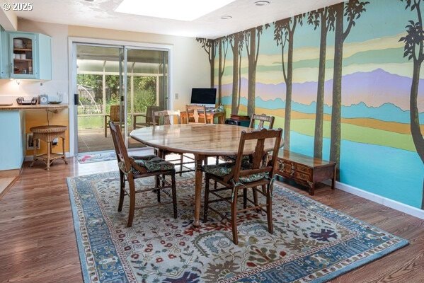 855 E 39th Ave, Eugene, OR 97405 - dining area with wood finished floors and baseboards