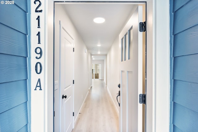 21190 SW Ortiz Ln, Beaverton, OR 97003 - corridor featuring baseboards and light wood-type flooring