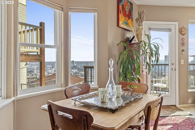 view of dining room
