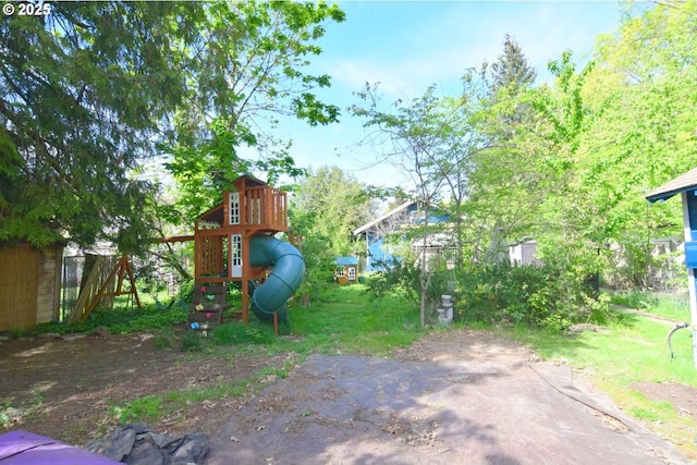 view of play area