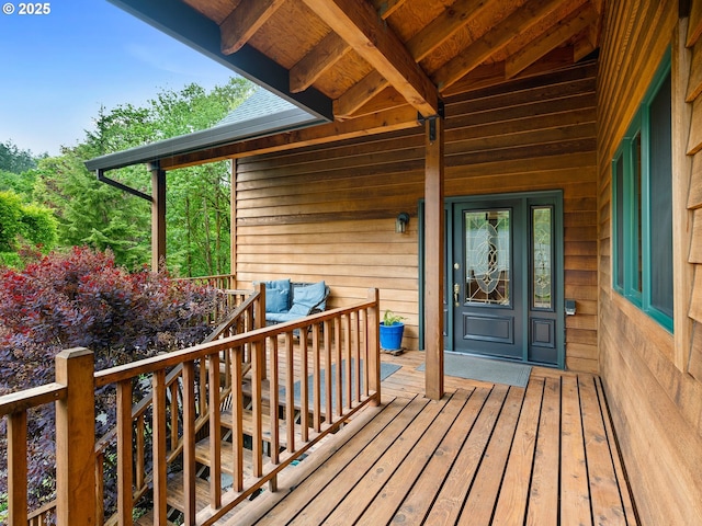 33901 Merrill Creek Rd, Deer Island, OR 97054 - view of wooden deck