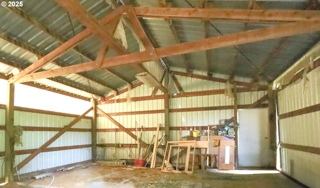 58798 Fairview Rd, Coquille, OR 97423 - garage with metal wall